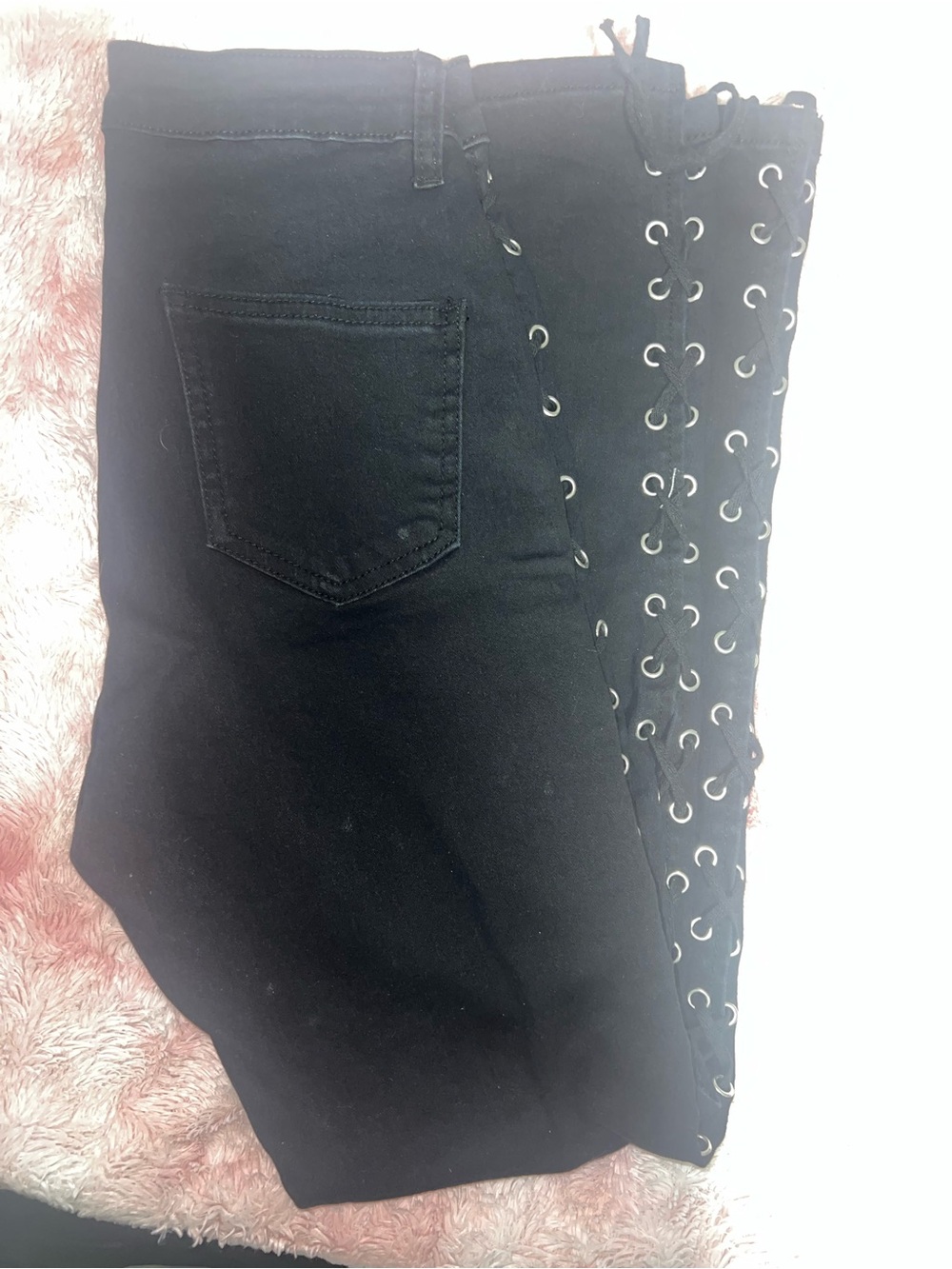 High waisted cross cross lace pants - Picture 2 of 3